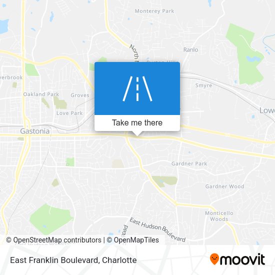 Mapa de East Franklin Boulevard