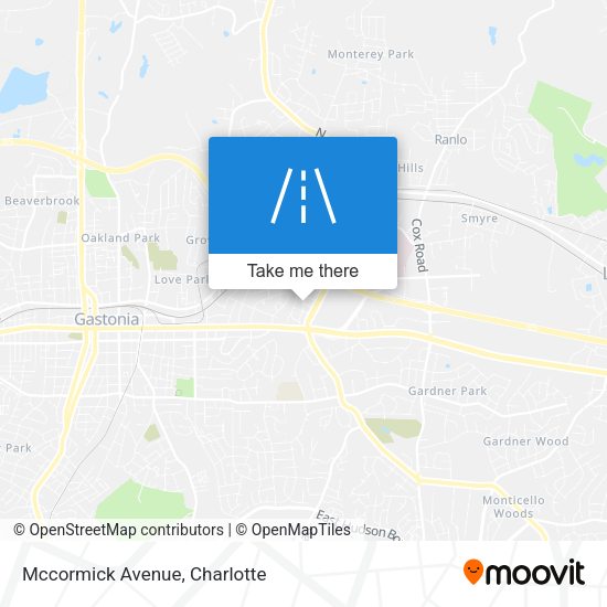 Mccormick Avenue map