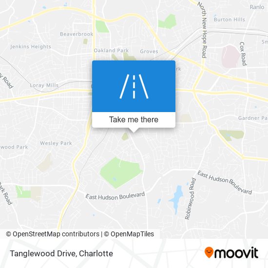 Tanglewood Drive map