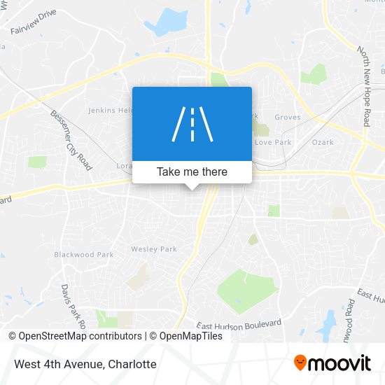 Mapa de West 4th Avenue