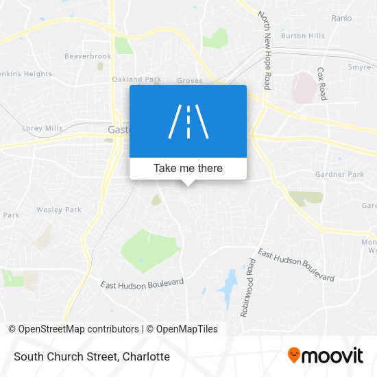 Mapa de South Church Street