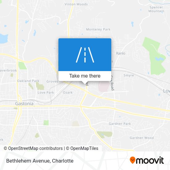 Bethlehem Avenue map