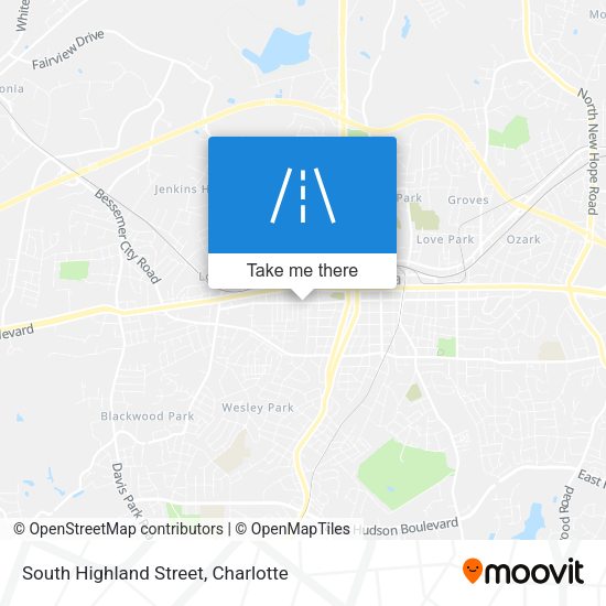 South Highland Street map