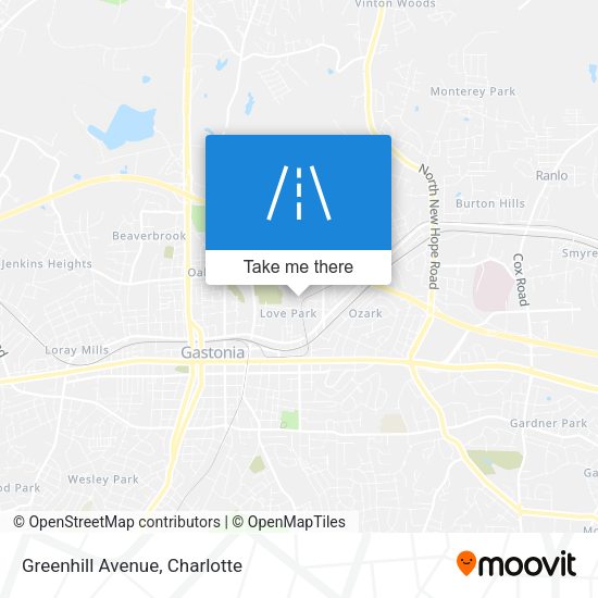 Greenhill Avenue map