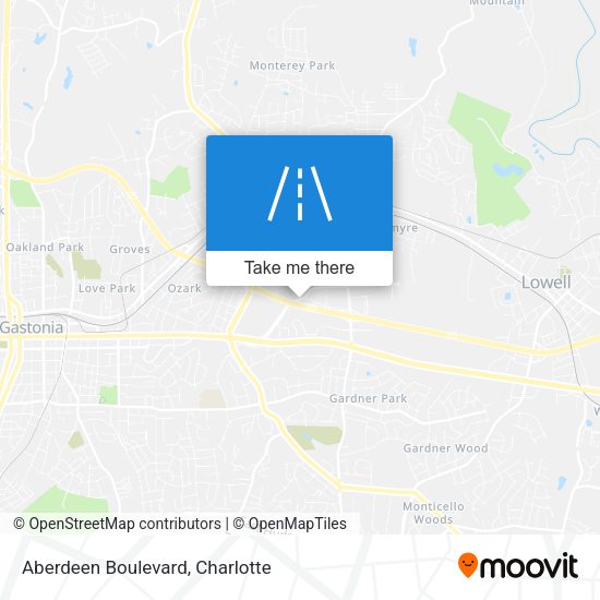 Aberdeen Boulevard map