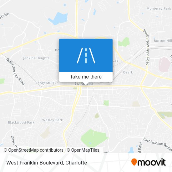 West Franklin Boulevard map