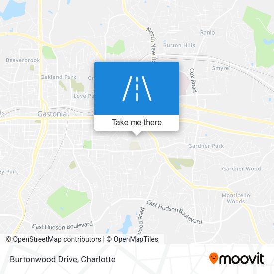 Burtonwood Drive map