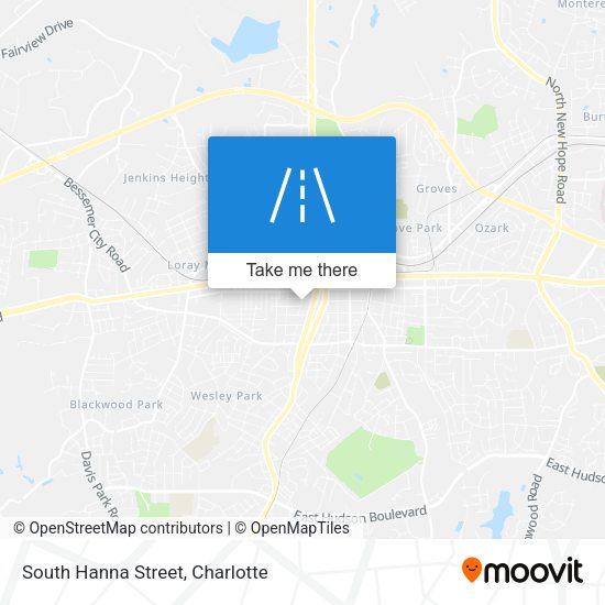 South Hanna Street map
