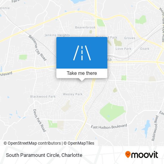 South Paramount Circle map