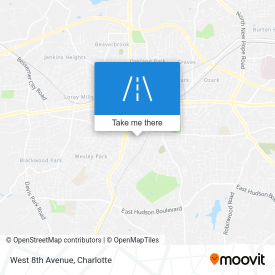 Mapa de West 8th Avenue