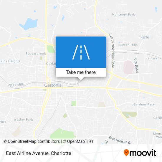East Airline Avenue map