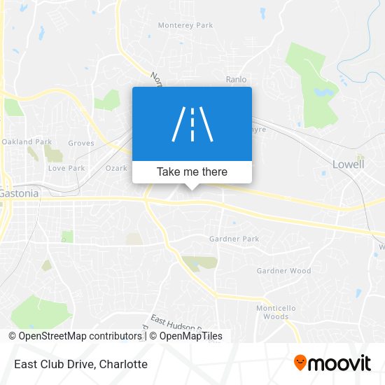 Mapa de East Club Drive