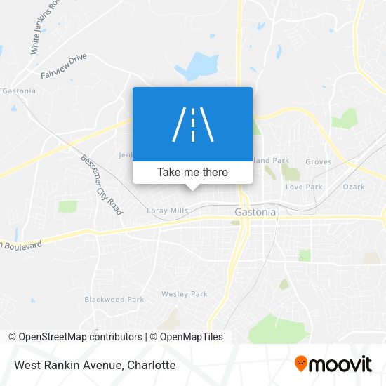 West Rankin Avenue map