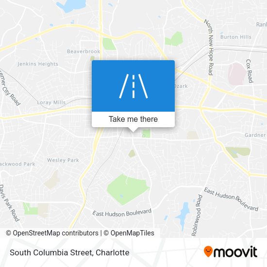 Mapa de South Columbia Street