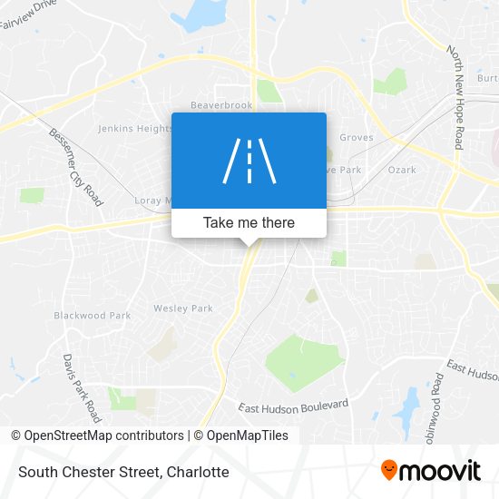Mapa de South Chester Street