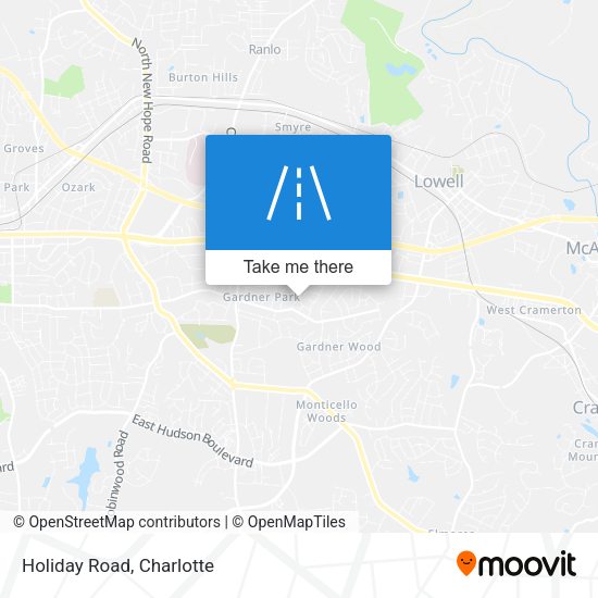 Mapa de Holiday Road