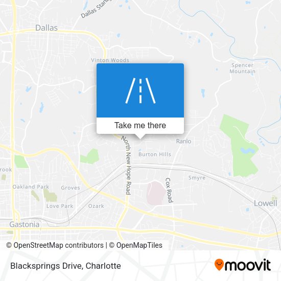 Blacksprings Drive map