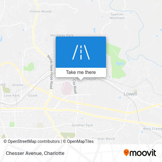 Mapa de Chesser Avenue
