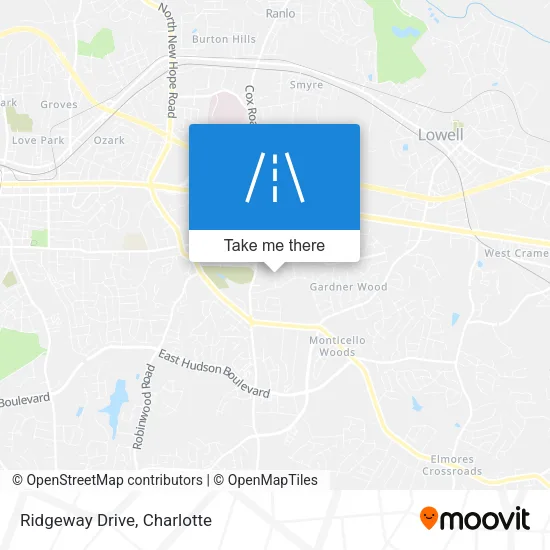Ridgeway Drive map