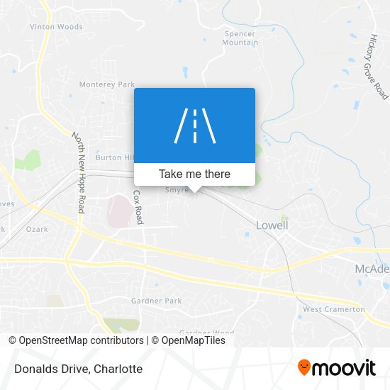 Donalds Drive map