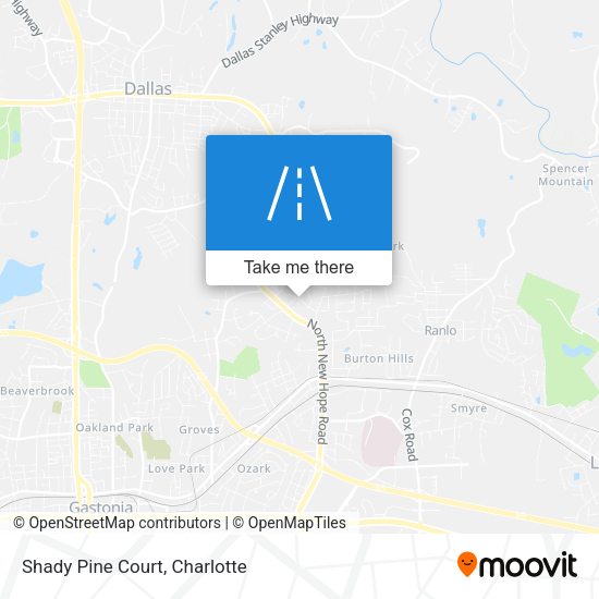 Shady Pine Court map