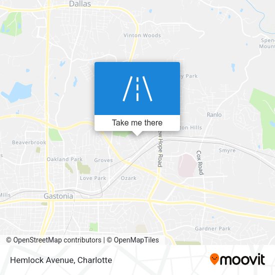 Mapa de Hemlock Avenue