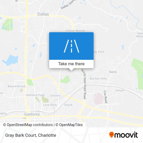 Mapa de Gray Bark Court
