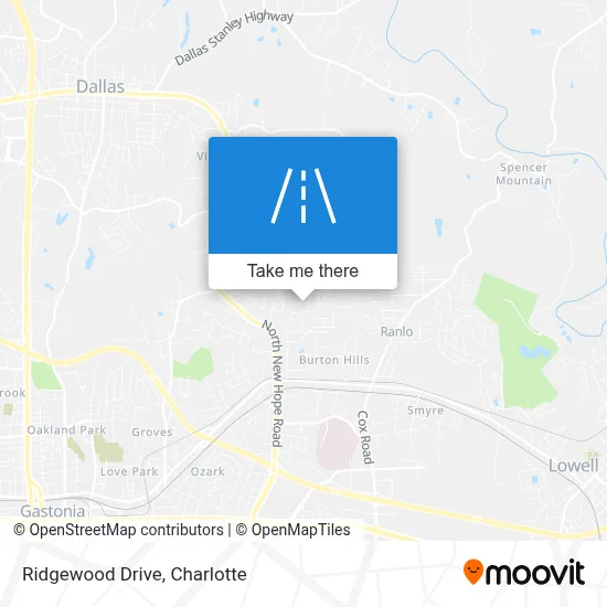 Ridgewood Drive map