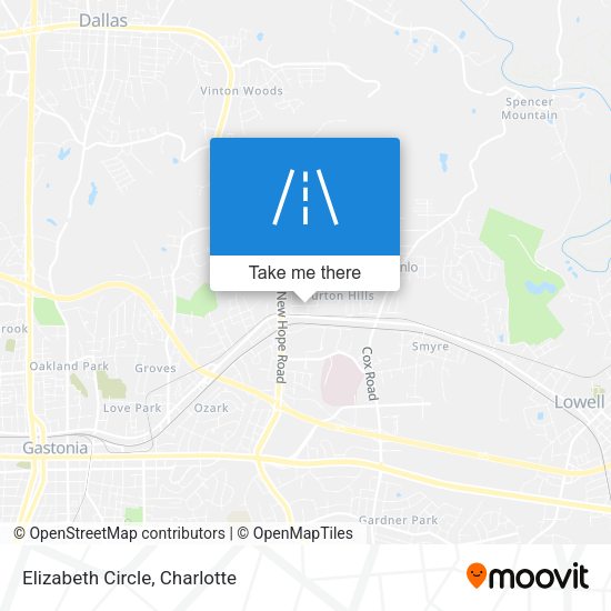 Mapa de Elizabeth Circle