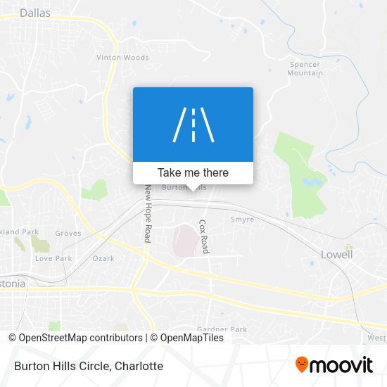 Mapa de Burton Hills Circle