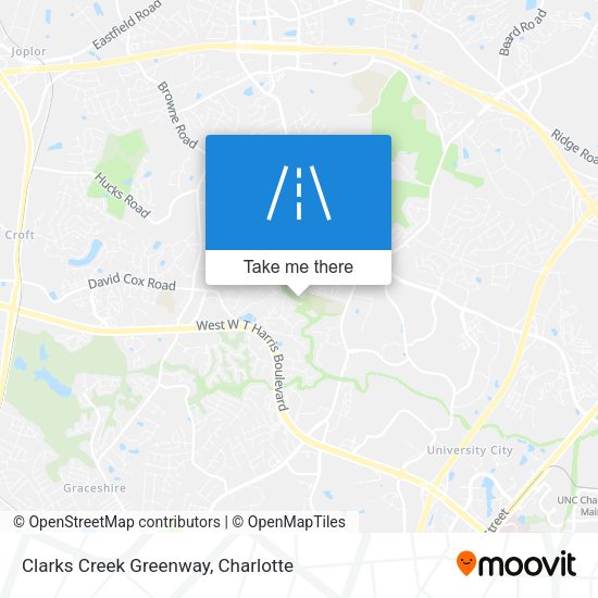 Clarks Creek Greenway map