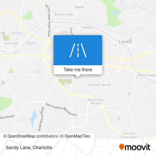 Sandy Lane map