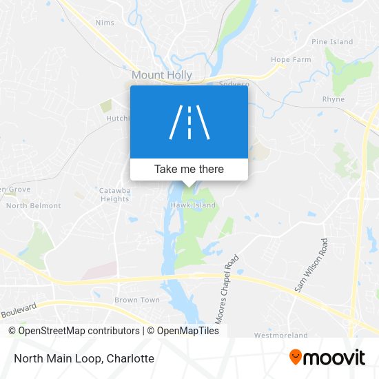 North Main Loop map