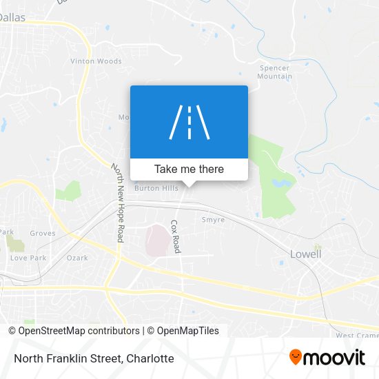 North Franklin Street map
