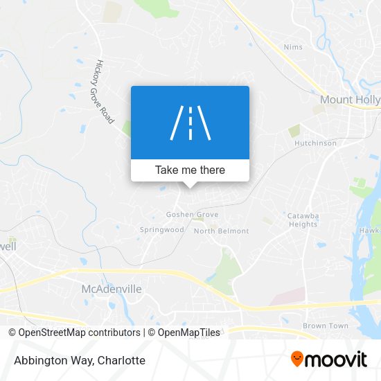 Mapa de Abbington Way