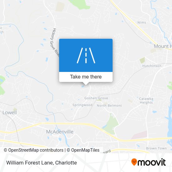 Mapa de William Forest Lane