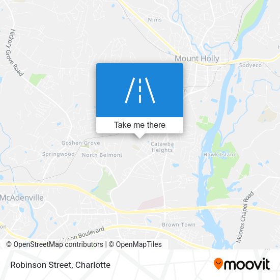 Mapa de Robinson Street