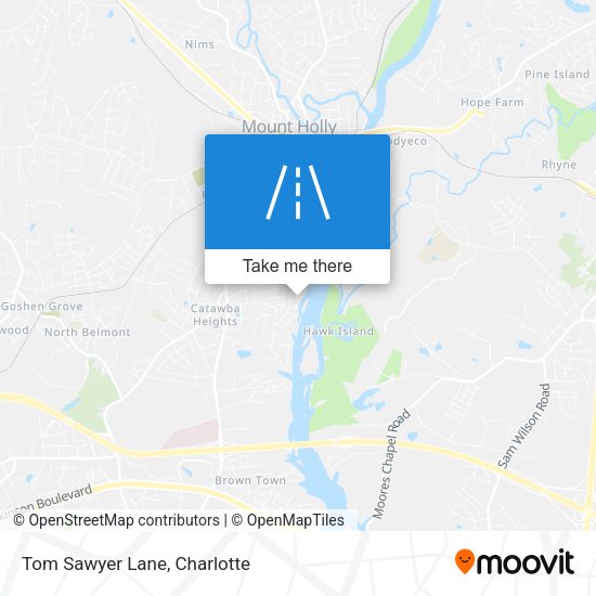 Mapa de Tom Sawyer Lane