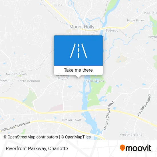 Riverfront Parkway map