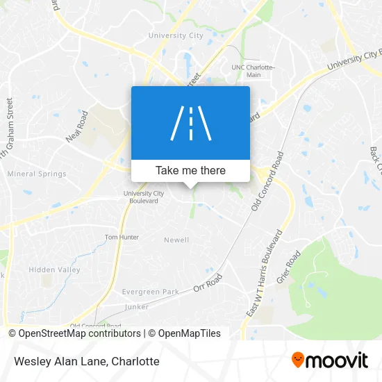 Wesley Alan Lane map