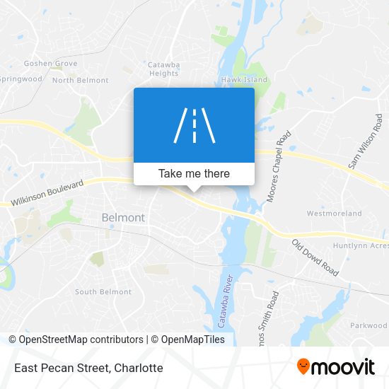 Mapa de East Pecan Street