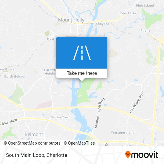 South Main Loop map