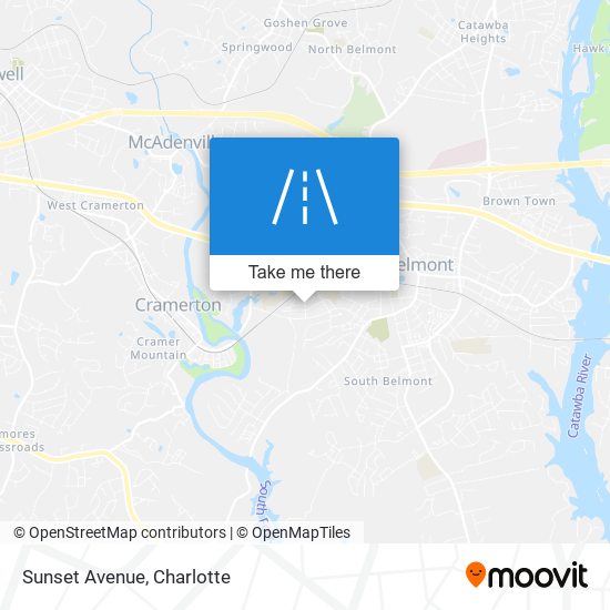 Sunset Avenue map