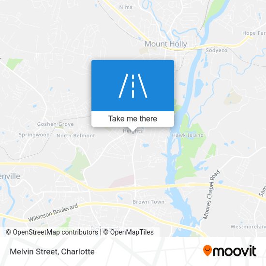 Mapa de Melvin Street