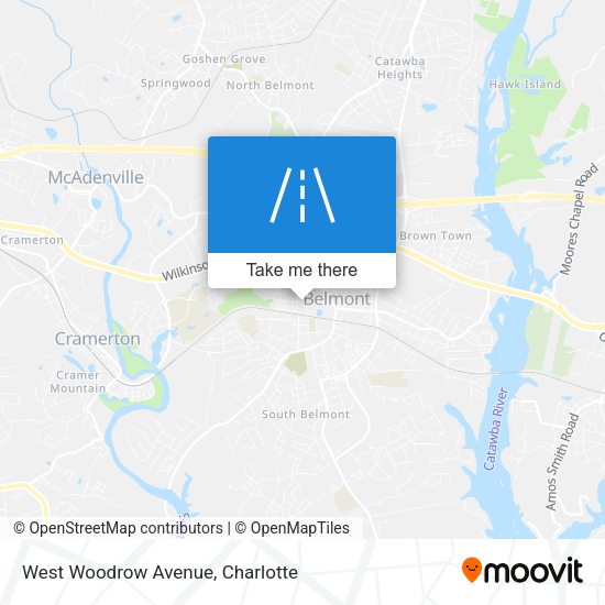West Woodrow Avenue map