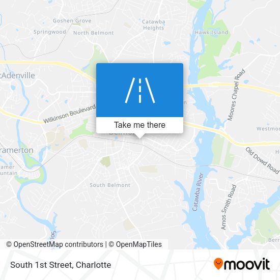 South 1st Street map