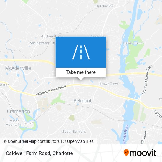 Caldwell Farm Road map