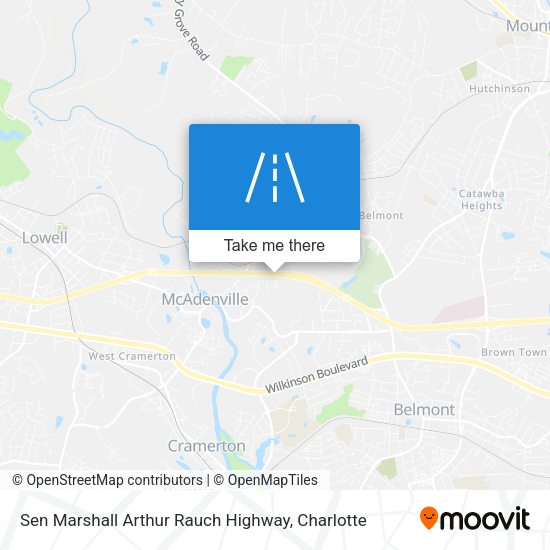 Mapa de Sen Marshall Arthur Rauch Highway