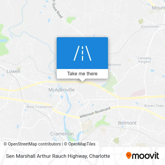 Sen Marshall Arthur Rauch Highway map