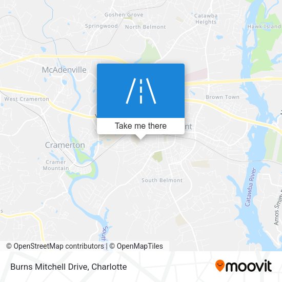 Burns Mitchell Drive map